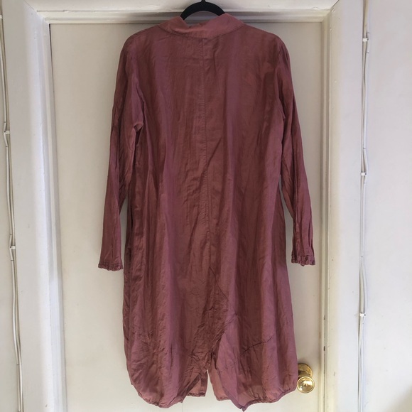 ❤️Stella Carakasi Tunic Shirt Dress Silk Lagenlook Style Oversized Pockets S - Picture 8 of 11